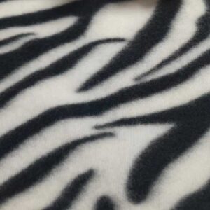 Printed double-sided Zebra print Fleece FDY 150D/96F