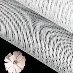 Hard polyester mesh fabric for hats or caps