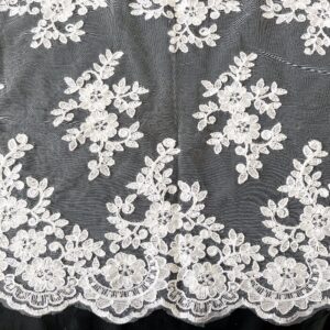 Three-dimensional water-soluble milk silk screen embroidery, bilateral symmetrical lace, embroidered lace, water-soluble cotton rope decoration