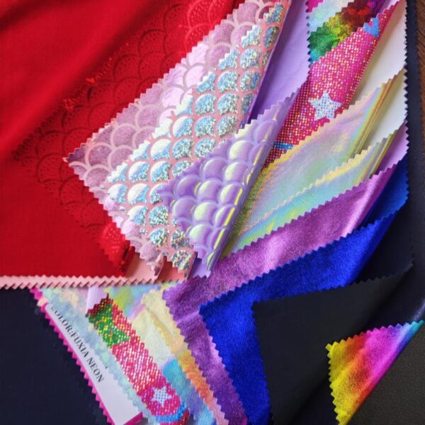 Metallic Foil Spandex Fabric