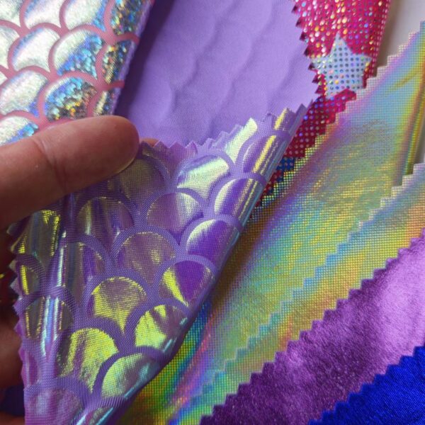 Metallic Foil Spandex Fabric