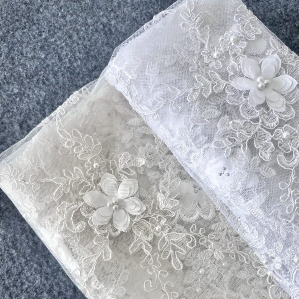 Mother's Day lace embroidery tulle Floral packaging materials Organza embroidery Embroidered cloth patches European and American dresses Hand embroidered lace