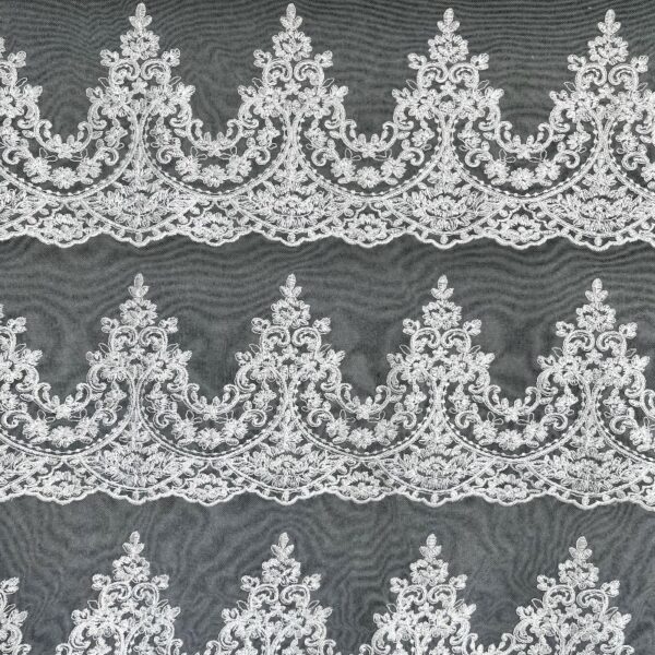 European style golden pineapple lace 3D lace Wedding dress lace Watersoluble lace Yarn mesh embroidery Fashion curtain accessories Wave pattern