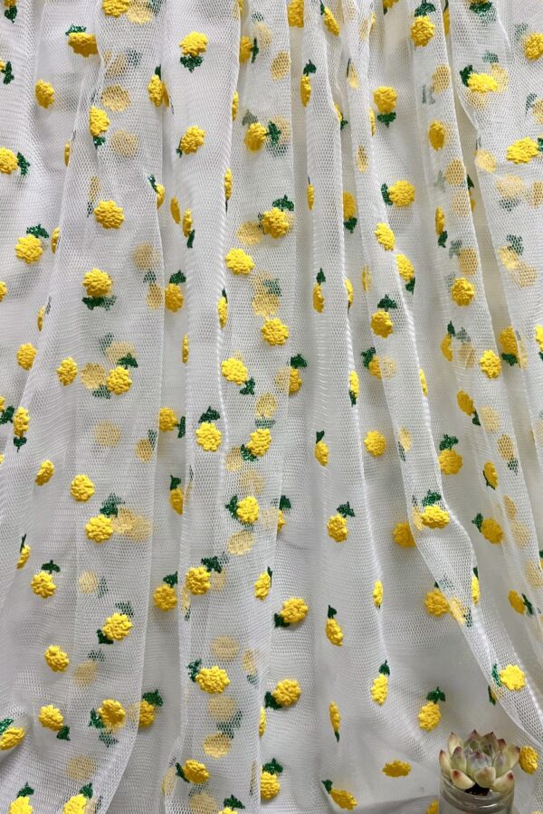 Flocked Pineapple Tulle