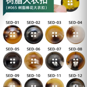 Resin coat button