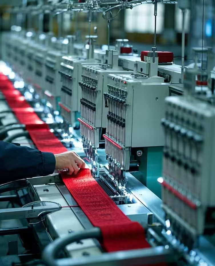 Textile Fabric Production Workshop Display