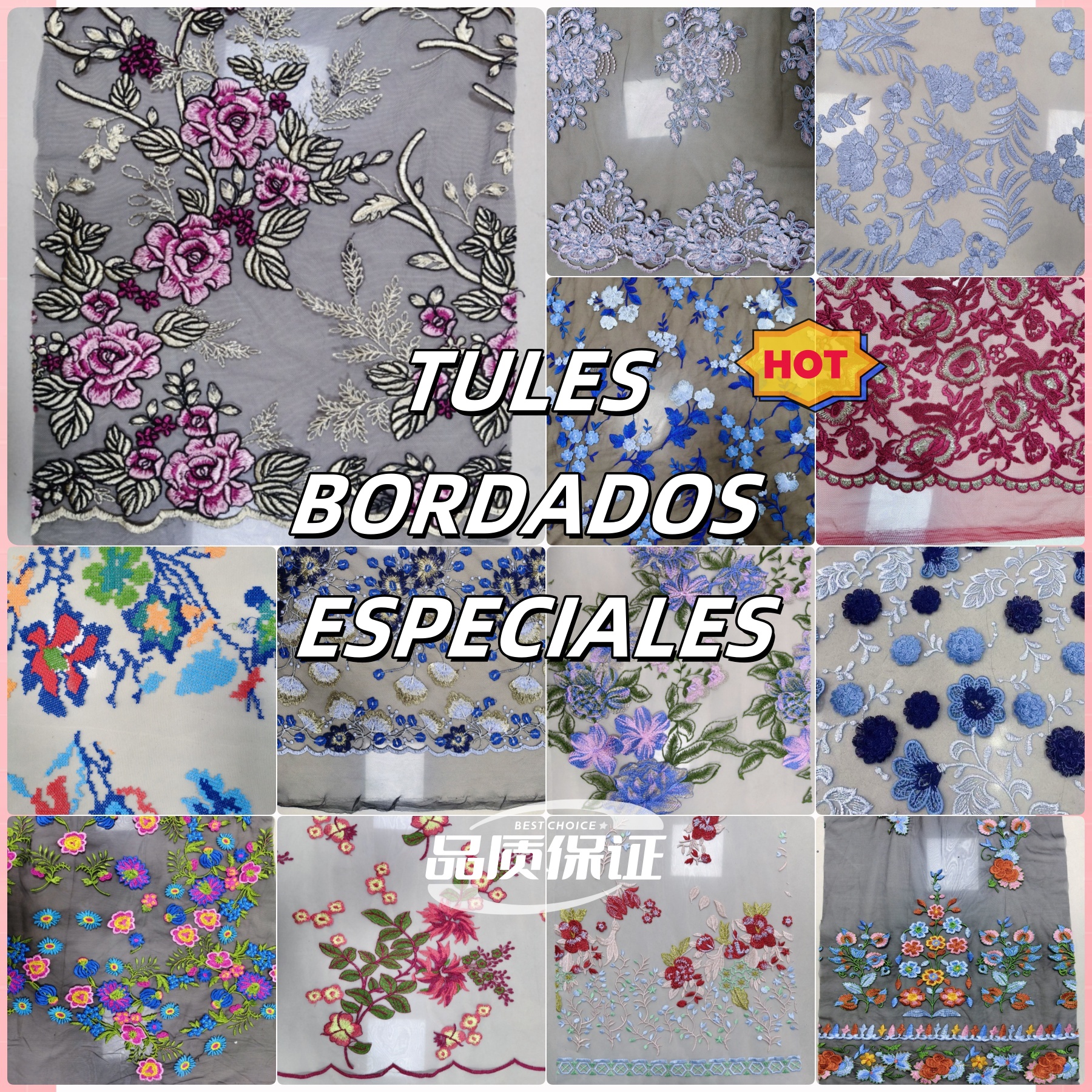 30 Trendy Embroidered Mesh Fabrics