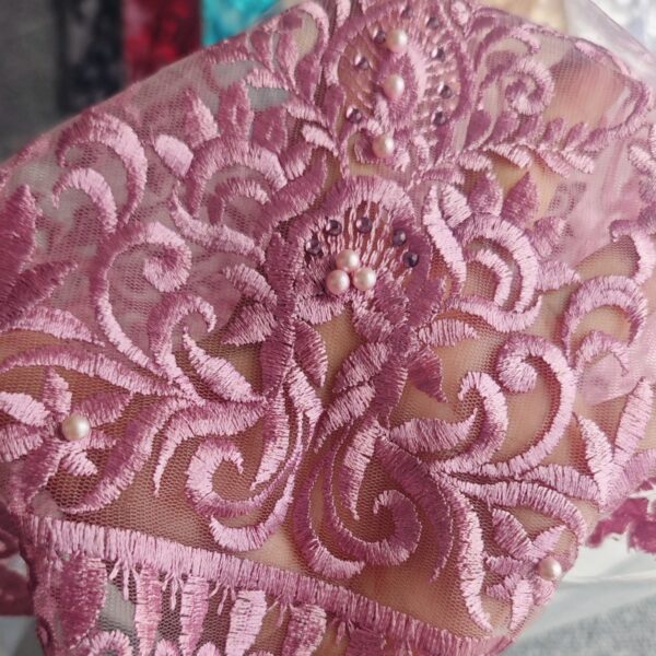 Colorful Embroidered Lace