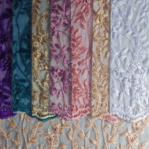 Floral Embroidered Fabric