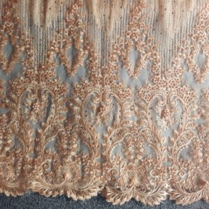 Floral Embroidered Tulle Fabric