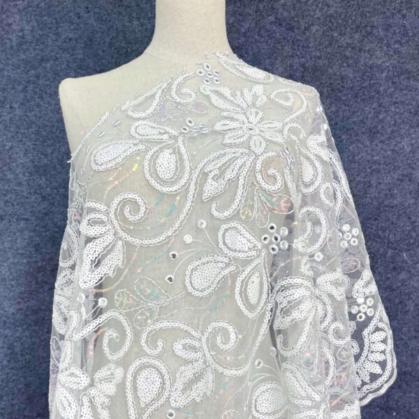 Floral Sequin Fabric