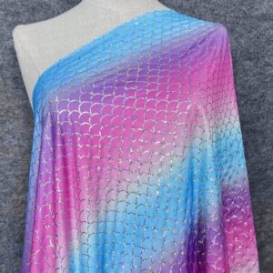 Holographic Fish Scale Fabric