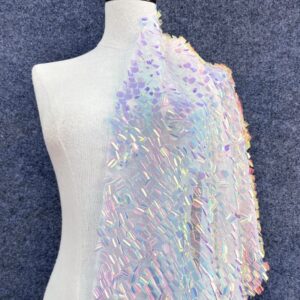 Iridescent sequin fabric
