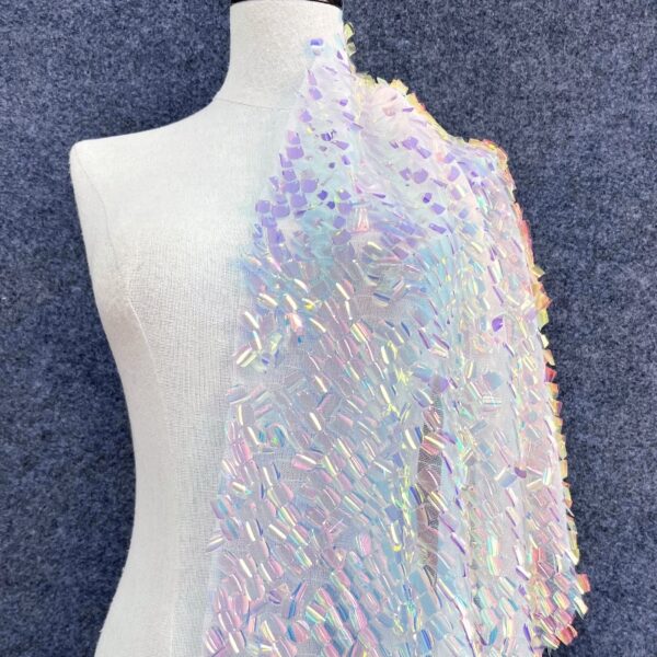 Iridescent sequin fabric