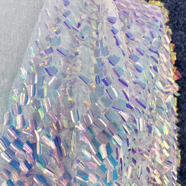 Iridescent sequin fabric