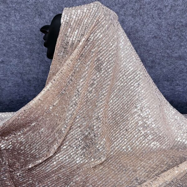 Line sequin fabric
