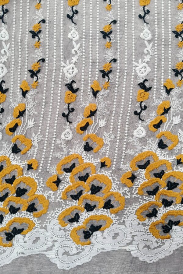 Multicolor Floral Lace Fabric