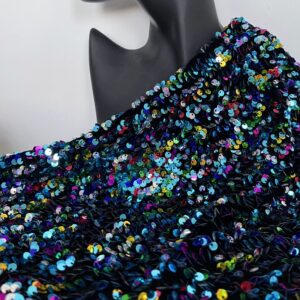 Velvet Iridescent Sequins