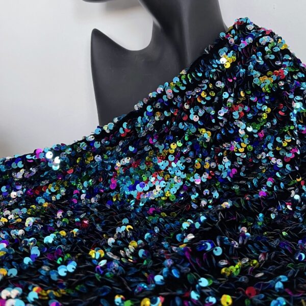 Velvet Iridescent Sequins