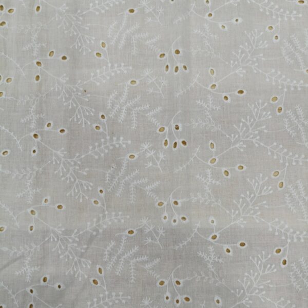 botanical embroidered cotton lace