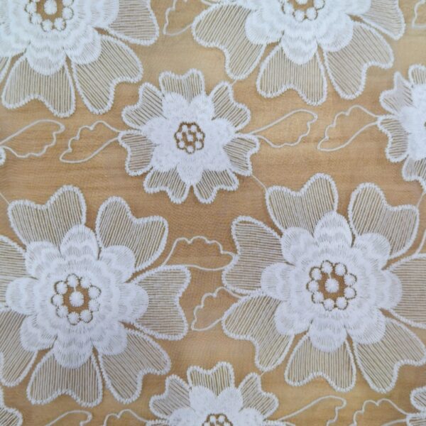 Modern Boho Floral Lace Fabric | Bold Guipure Embroidery for Bridal & Resort Wear