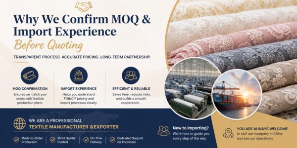 Why We Confirm MOQ & Import Experience Before Quoting