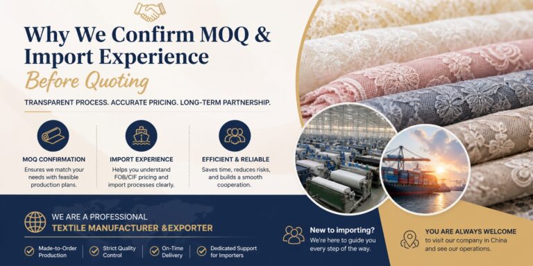Why We Confirm MOQ & Import Experience Before Quoting