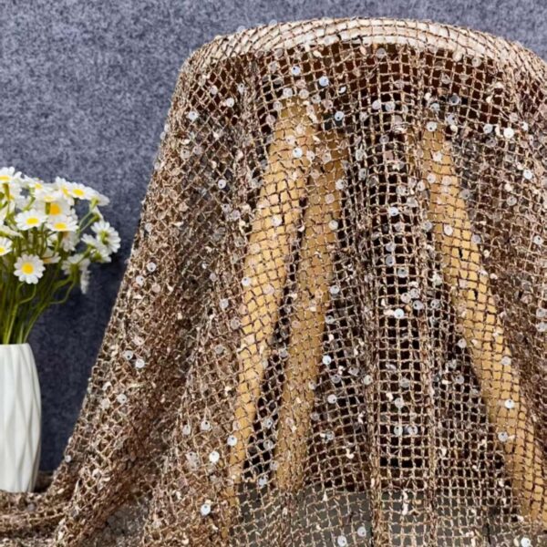wholesale sequin mesh fabric supplier